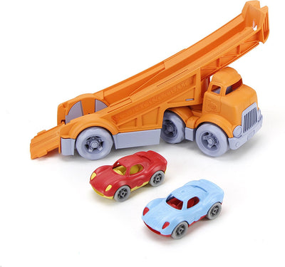 Green Toys camion de course jouet vert avec 2 coureurs