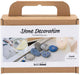 Creativ company mini hobby set décoration en pierre, bleu, 1 boîte