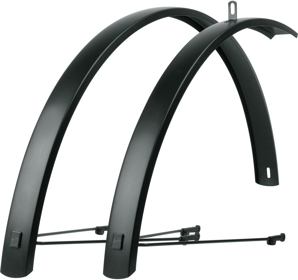 SKS Fender Set 28 (622) AL 46 mm en aluminium noir