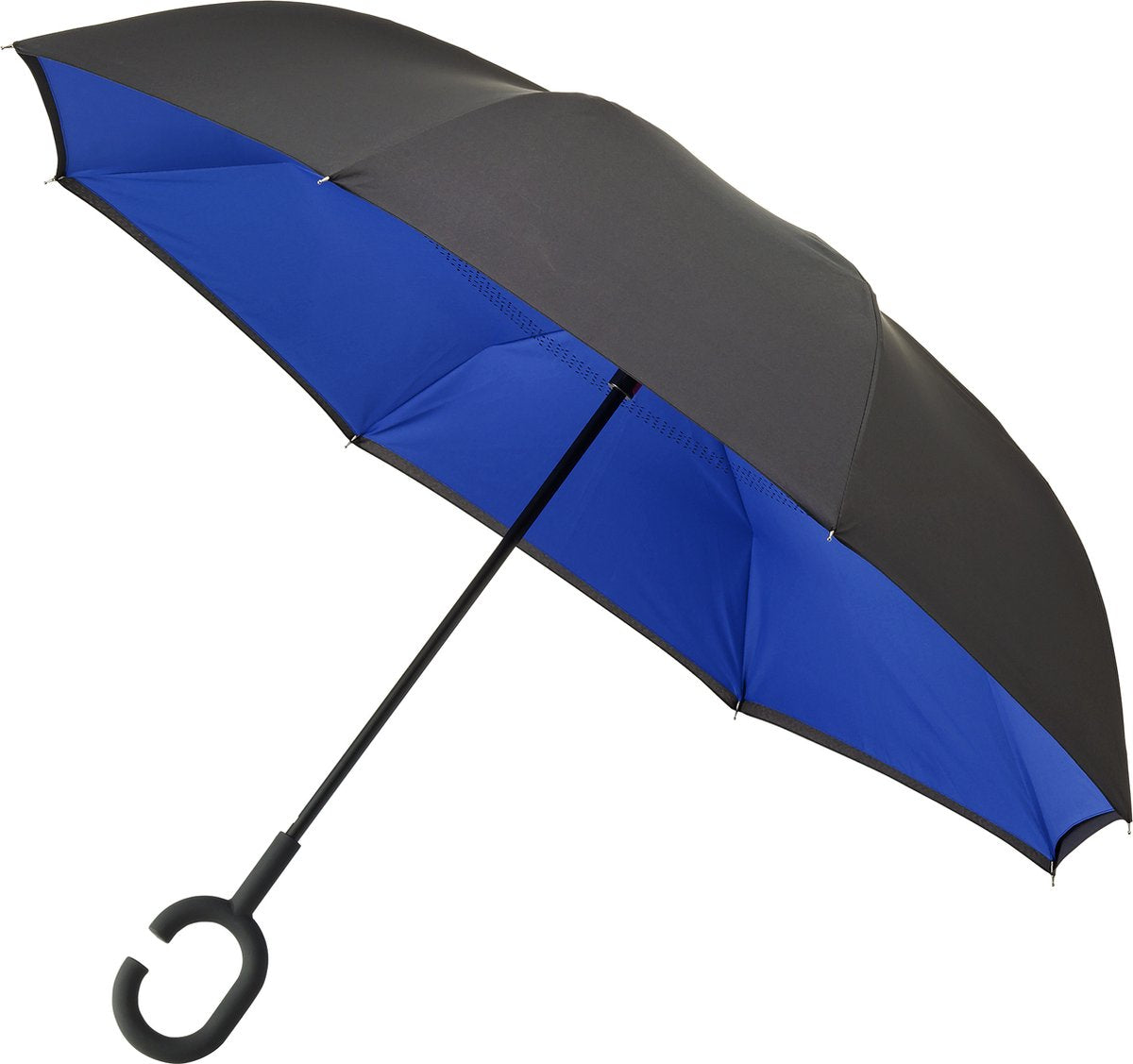 Impliva minimax - parapluie pliable à l'envers - ø 107 cm - noir bleu