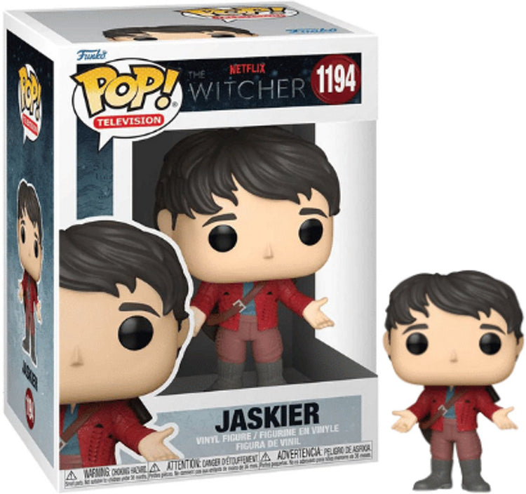 Funko le sorceleur - pop ! tv jaskier (tenue rouge) figurine collector 9 cm - multicolore