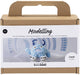 Creativ company mini kit de loisirs pour sculpture, Monster Bobby, bleu clair, 1 boîte