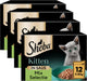 Nourriture pour chat Sheba - sélection de mélanges pour chatons en sauce au poulet saumon - sachets repas 48x85gr