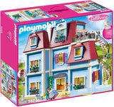 Maison de poupée Playmobil - grand manoir - avec toit-terrasse, escalier en colimaçon, sonnette fonctionnelle et boîte aux lettres à ouvrir - 70205 - afbeelding 1