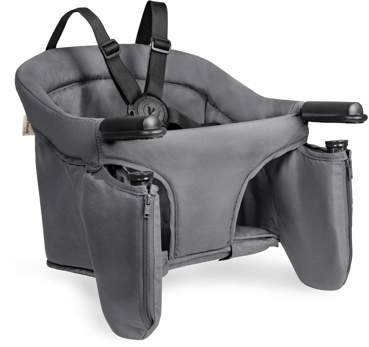 Hauck fix n sit - siège de table mobile pour enfants - gris foncé