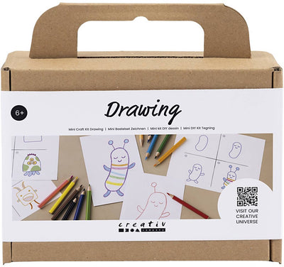 Creativ company mini kit de loisirs dessin, échantillons, 1 boîte