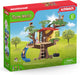 Schleich Farm World - Cabane aventureuse dans les arbres - Ensemble de figurines - Jouets pour enfants pour garçons et filles - 3 à 8 ans - 28 pièces