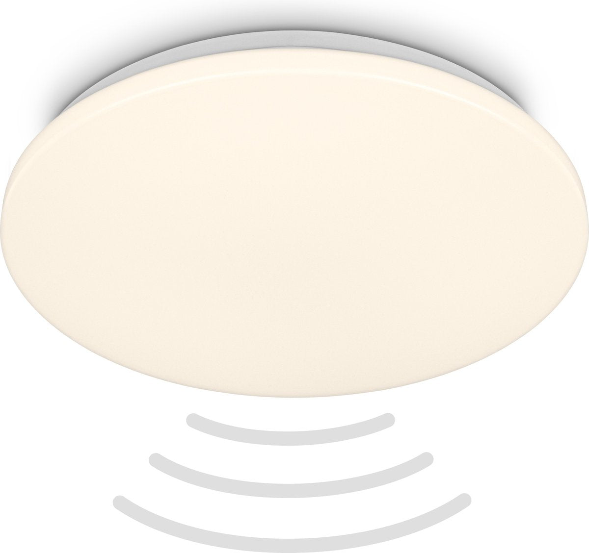 Briloner - Lampe de salle de bain LED - éclairage de salle de bain avec détecteur de mouvement - lumière blanc chaud - ø35 x 5,5 cm - blanc