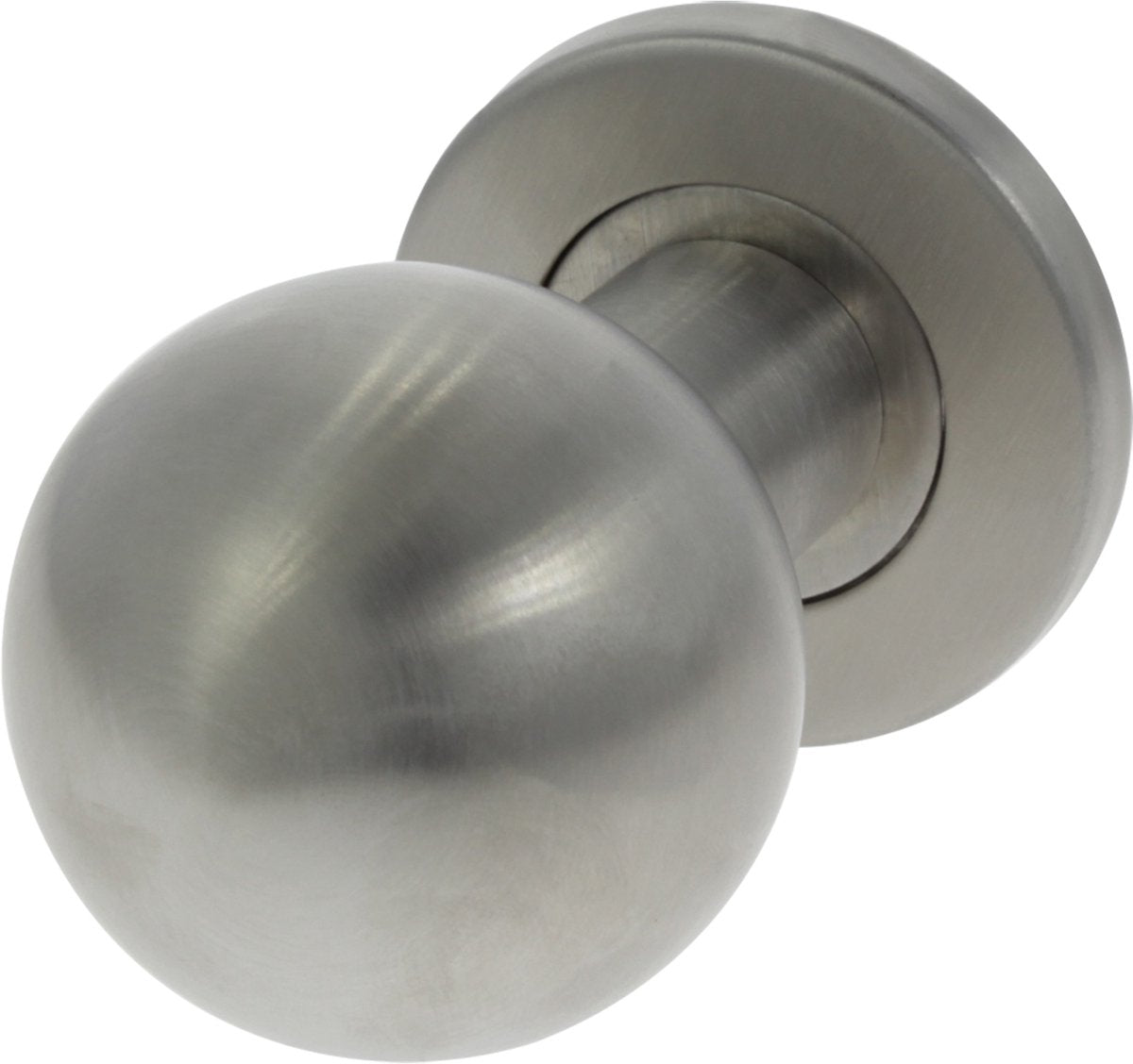 Bouton de porte d'entrée Starx - fixe - rond - 52 mm - acier inoxydable
