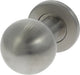 Bouton de porte d'entrée Starx - fixe - rond - 52 mm - acier inoxydable