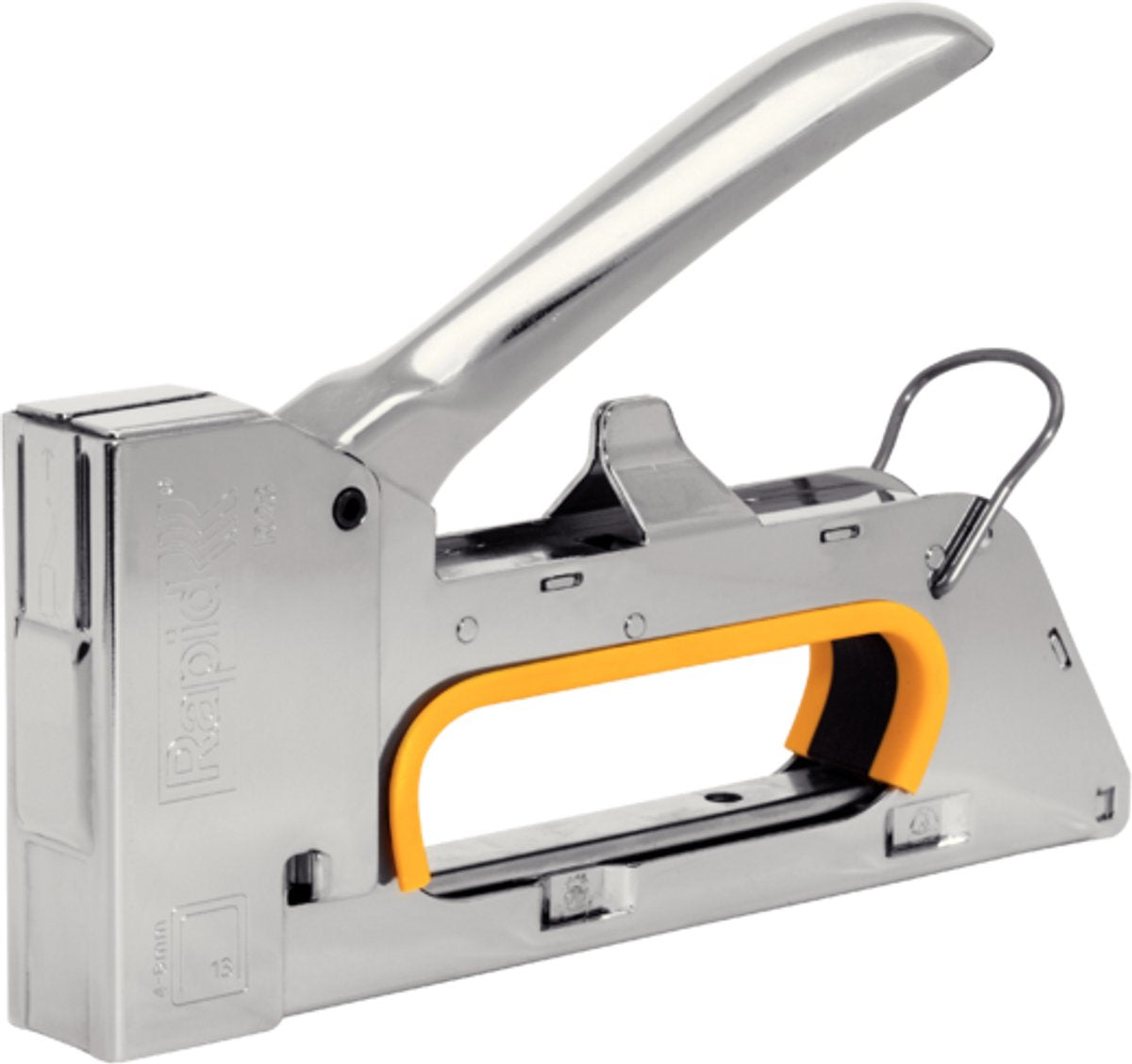 Rapid r23 - cloueuse à main - ergonomique - acier - avec détail orange