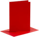 Cartes et enveloppes d'entreprise Creativ, format carte 10,5x15 cm, format enveloppe 11,5x16,5 cm, 110+230 gr, rouge, 6 set 1 boîte