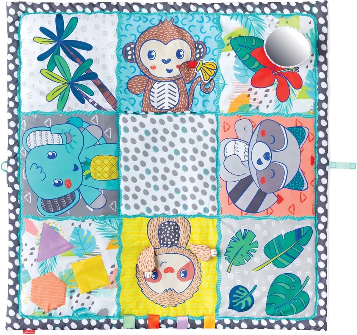 Tapis de jeu de découverte sensorielle Infantino jumbo bk-313037