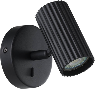 Applique Eglo portillo - gu10 - 11 cm - noir
