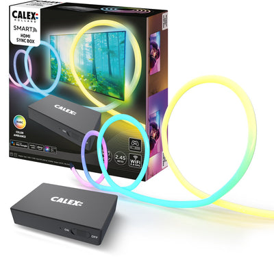 Calex smart HDMI sync box - synchronisation de l'éclairage avec l'écran - pour téléviseurs 55-65 pouces - 4k - 60hz