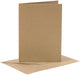 Cartes et enveloppes d'entreprise Creativ, format carte 10,5x15 cm, format enveloppe 11,5x16,5 cm, 110+230 gr, naturel, 6 set 1 boîte