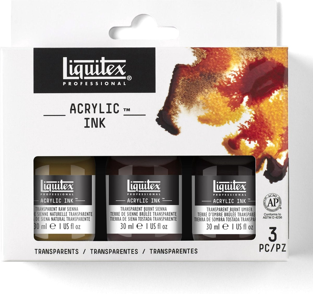 Encre Liquidex ! Paquet de 3 transparents