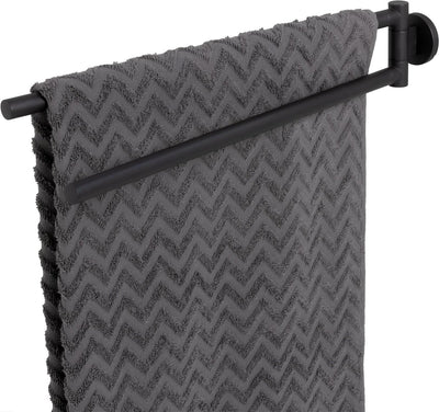 Porte-serviettes Tiger midi 2 bras - noir