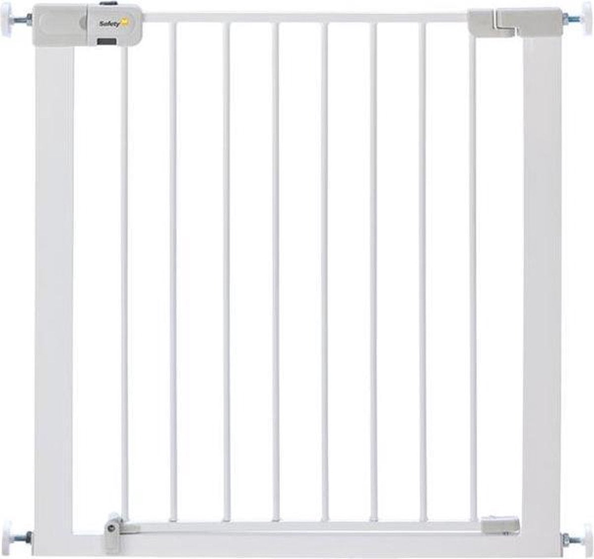Barrière d'escalier en métal à fermeture facile Safety 1st - 73 à 80 cm - extensible - montage par pince - blanc