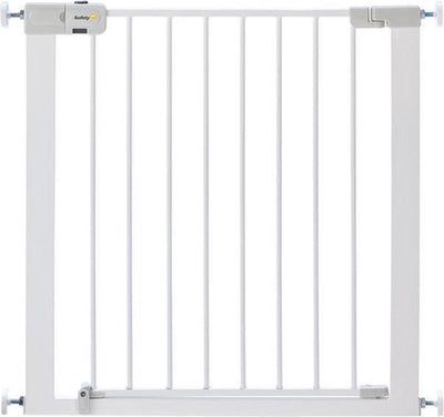 Barrière d'escalier en métal à fermeture facile Safety 1st - 73 à 80 cm - extensible - montage par pince - blanc