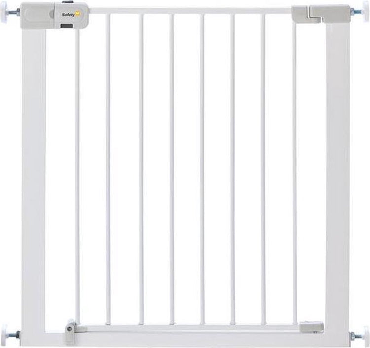 Barrière d'escalier en métal à fermeture facile Safety 1st - 73 à 80 cm - extensible - montage par pince - blanc