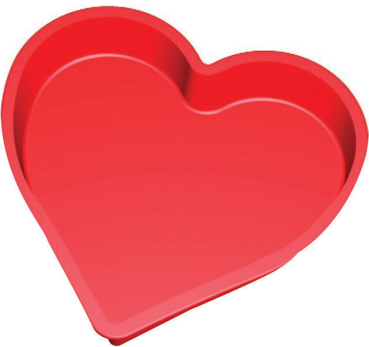 Moule à cake Lékué forme coeur - silicone - rouge