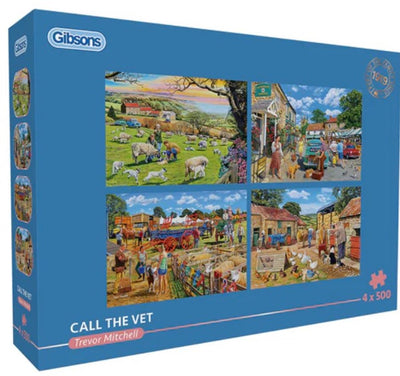 Gibsons - appelle le vétérinaire (par Trevor Mitchell) - 4×500 pièces 48×34cm (l×h) - puzzle pour adultes