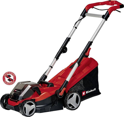 Einhell ge-cm 36 34-1 li-solo power x-change tondeuse à gazon sans fil batterie poignée réglable en hauteur 18 v largeur de coupe max. 33.