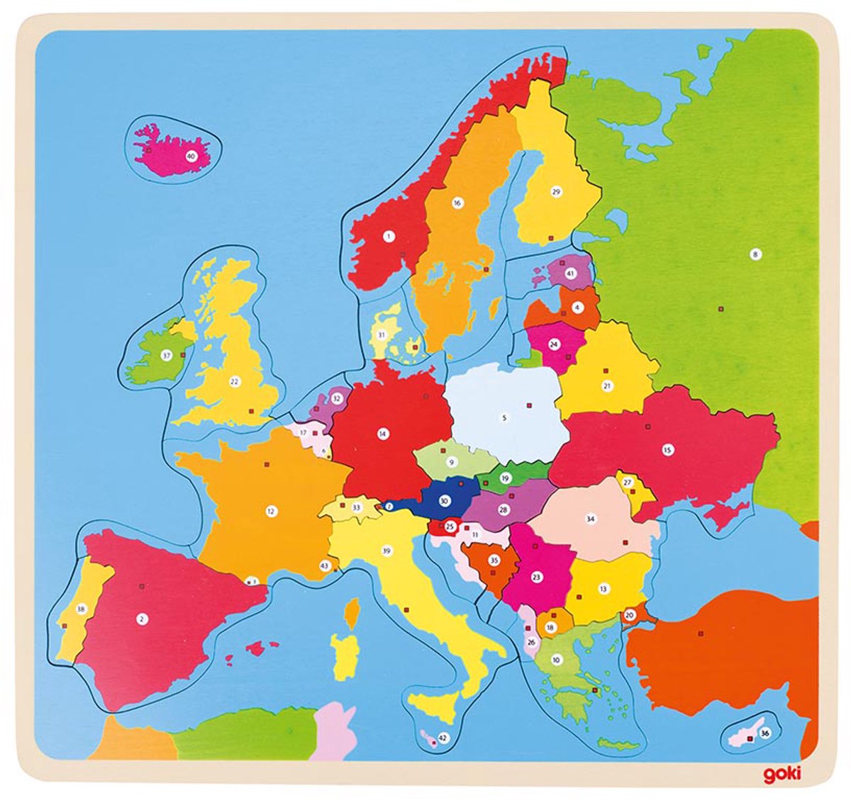Goki Wooden Puzzle Europe