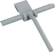 Wenko Essuie-glace de douche avec crochet de suspension Mola acier inoxydable gris - essuie-glace - extracteur de douche