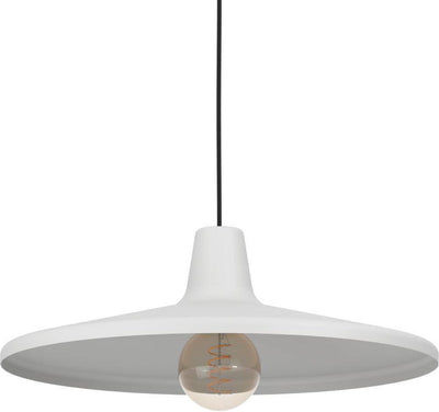 Suspension Eglo minière - e27 - ø 42 cm - noir|gris