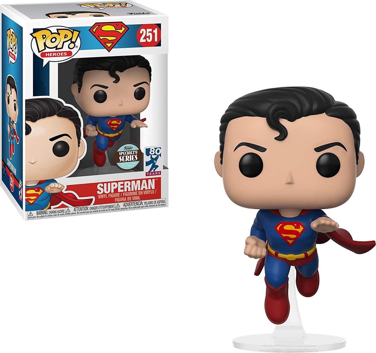 Funko volant superman (80e anniversaire) #251 - superman - dc comics - pop !