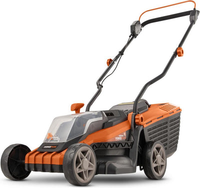 Tondeuse à gazon à batterie Powerplus dual power powdpg75561 - Tondeuse à gazon 20 v, ø 340 mm, sans batterie ni chargeur, avec système de ramassage de l'herbe et éjection arrière