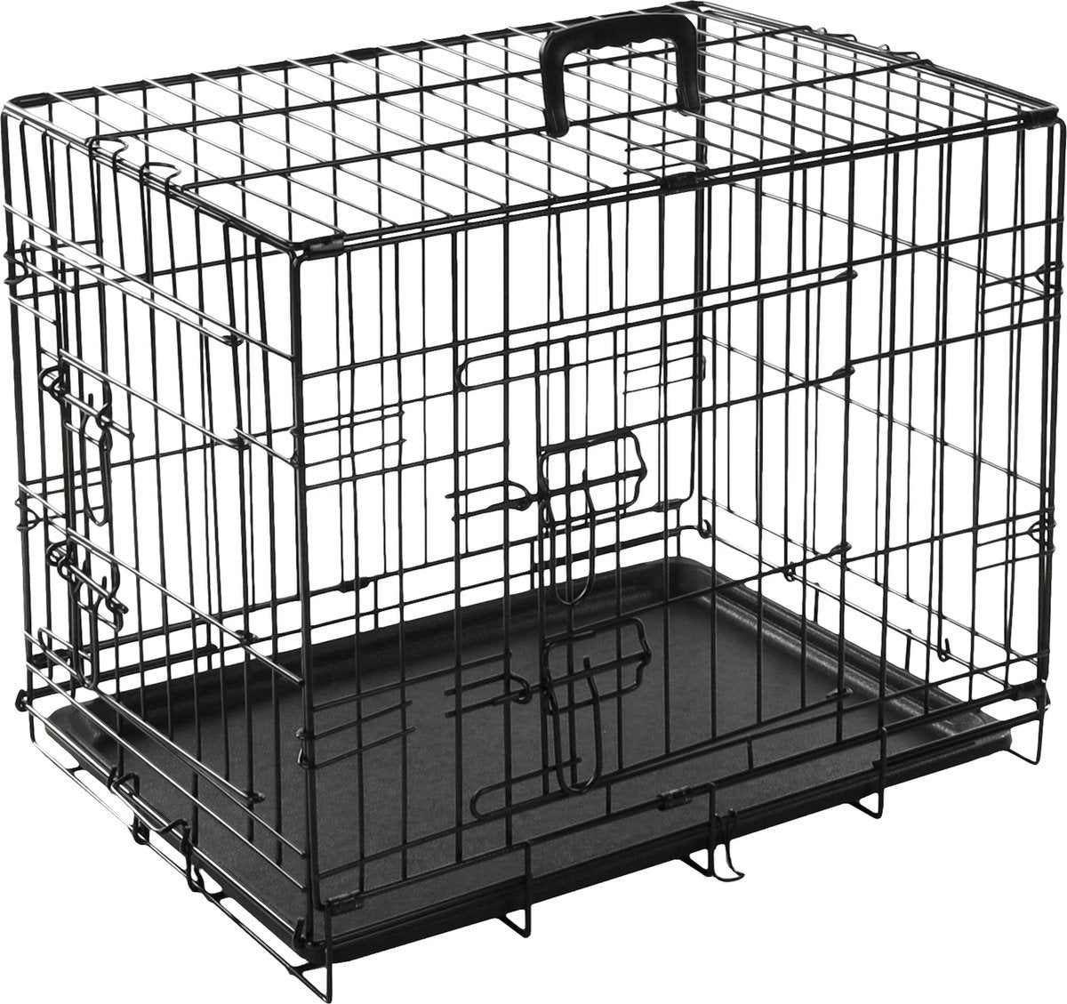 Banc Flamingo 2 portes - 63 x 43 x 49 cm - noir