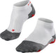 Falke ru5 chaussettes de course courtes en matériau fonctionnel anti-ampoules femme blanc - taille 39-40