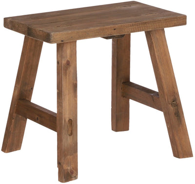 Mica decorations tabouret en bois audacieux - table d'appoint ou table végétale - 38 x 29 x 34 cm - bois recyclé - marron