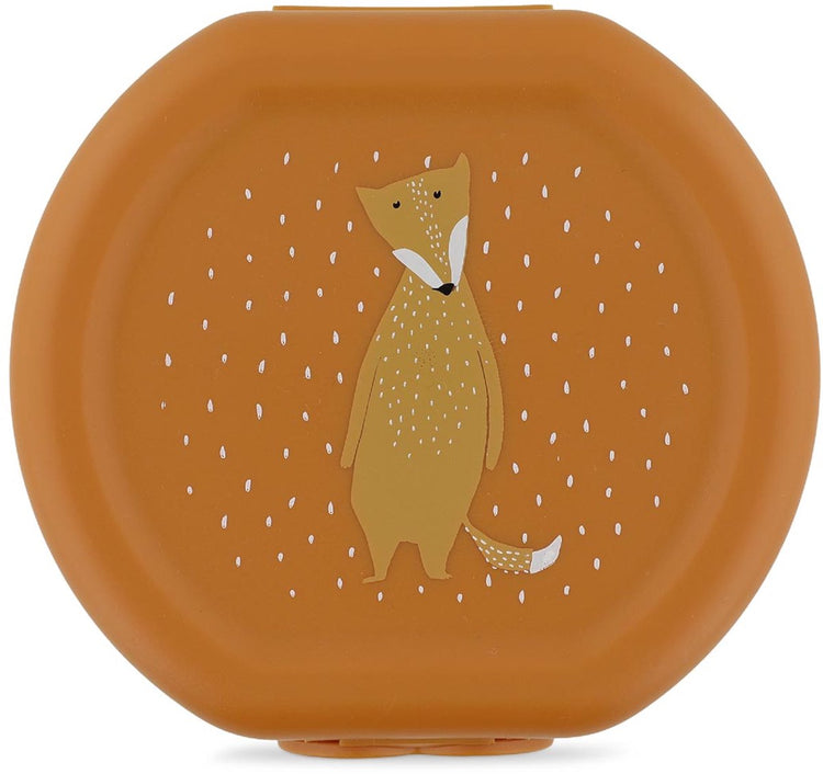 Trixie lot de deux boîtes à goûter avec clip - Mr. Fox - facile à ouvrir - sans BPA - pour l'école et les déplacements