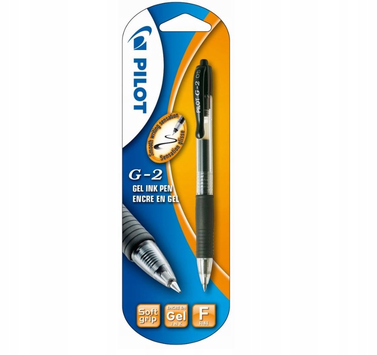 Stylo gel Pilot g2 0,5 mm noir - écriture fluide
