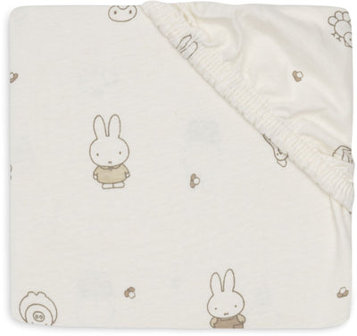 Drap-housse berceau Jollein - 40 50x80 90cm - jersey - ferme familiale miffy