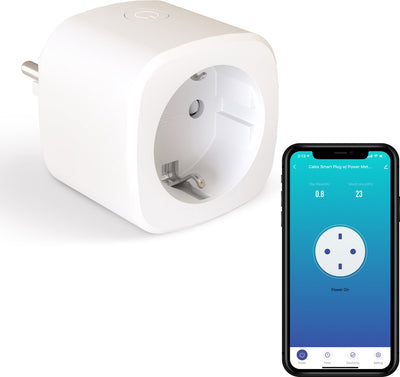 Prise intelligente Calex - compteur d'énergie - prise intelligente (connexion BE française - broche terre) - avec contrôle par application - fonctionne avec Alexa et Google Home