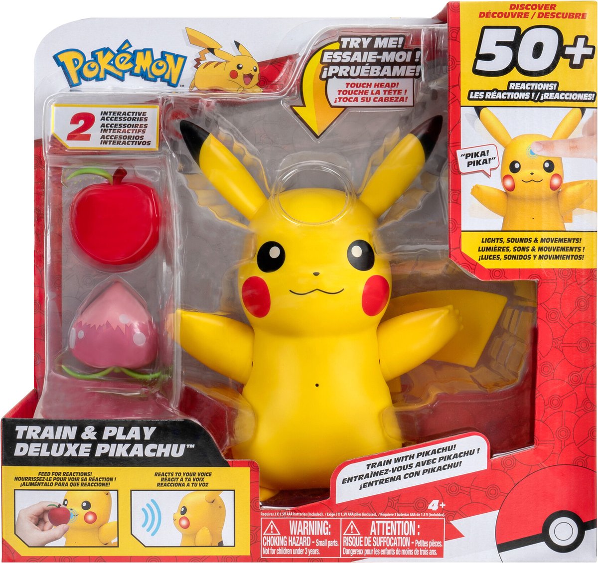 Jazwares Pokémon - Ensemble de jeu Deluxe Train Play Pikachu