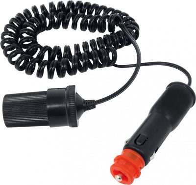 Rallonge Carpoint 12 24v - 2,5 mètres - 5a - allume-cigare ISO 4165 - avec fusible - cordon spiralé flexible