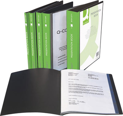 Q-connect show album personnalisable a4 60 pochettes noir