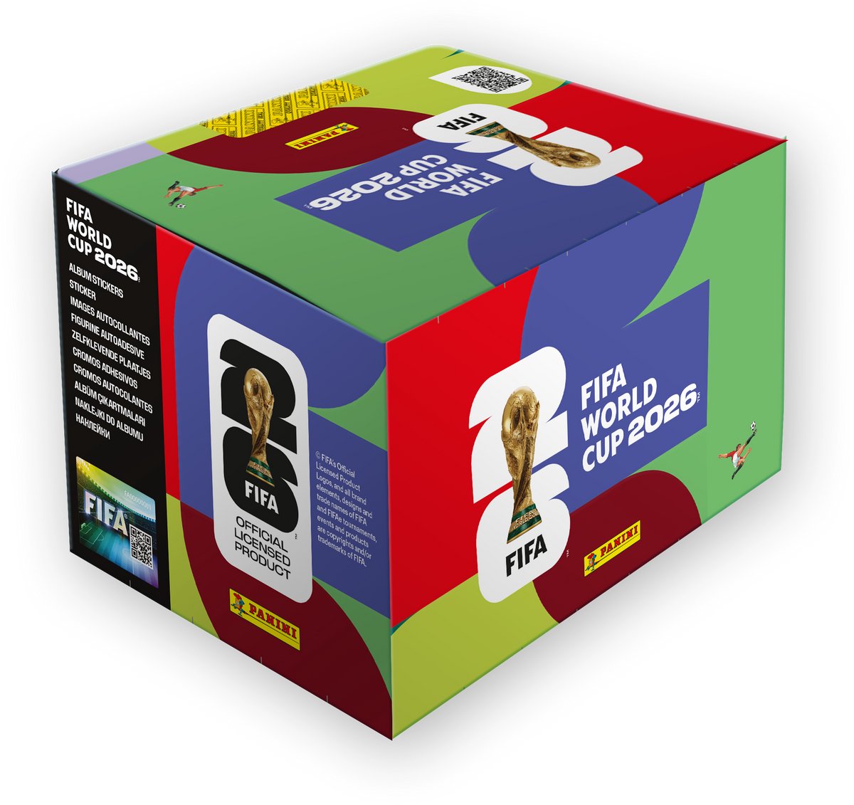 Autocollants Panini coupe du monde fifa 2026 – coffret booster – 100 boosters