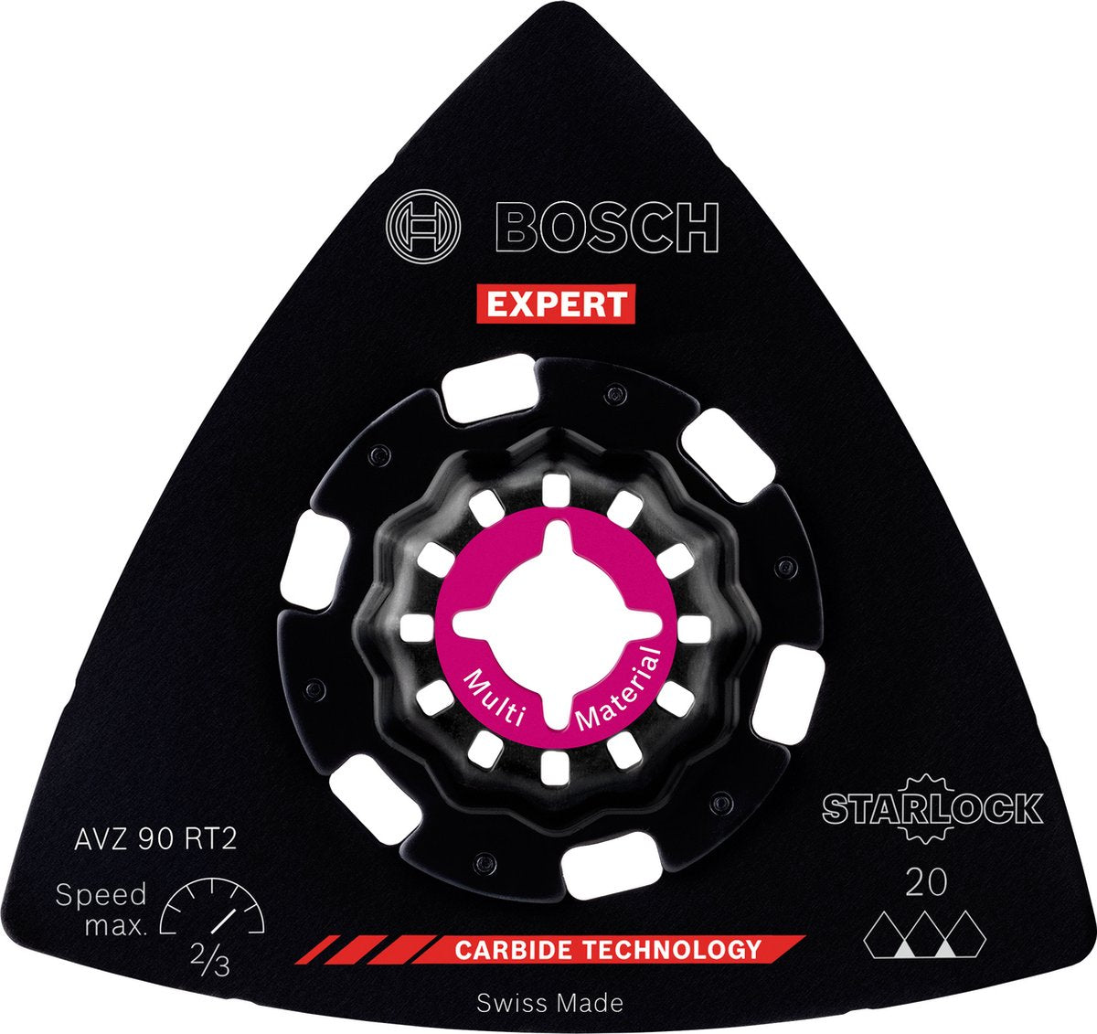 Bosch 2608900045 expert starlock plateau de ponçage carbure multimatériau avz90rt2