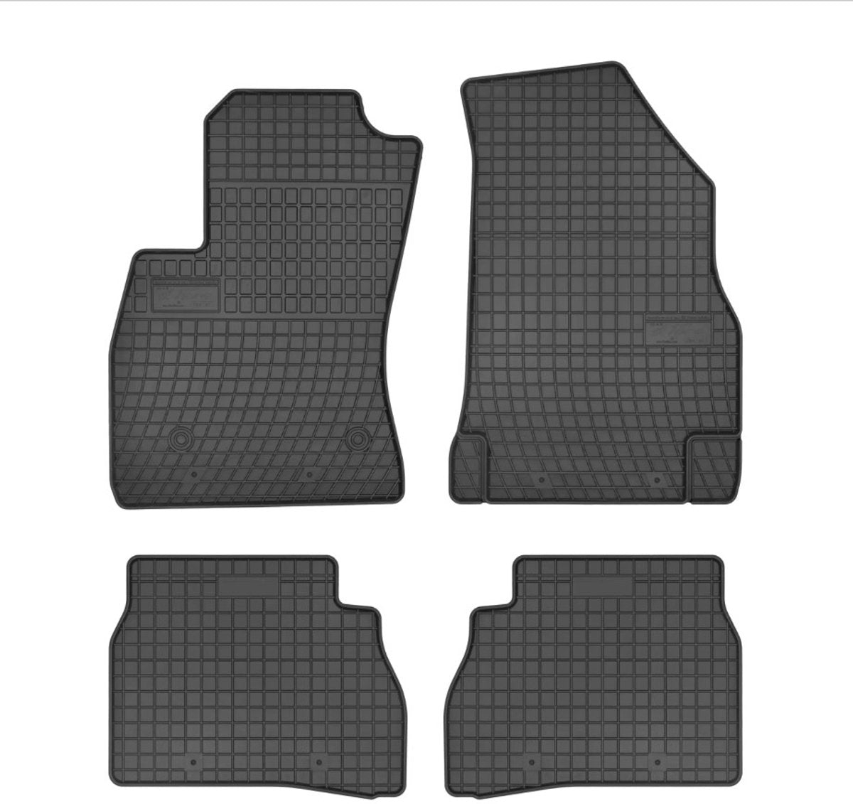 Tapis en caoutchouc Frogum Fiat Doblo 2010-présent (pour version 5 places) -