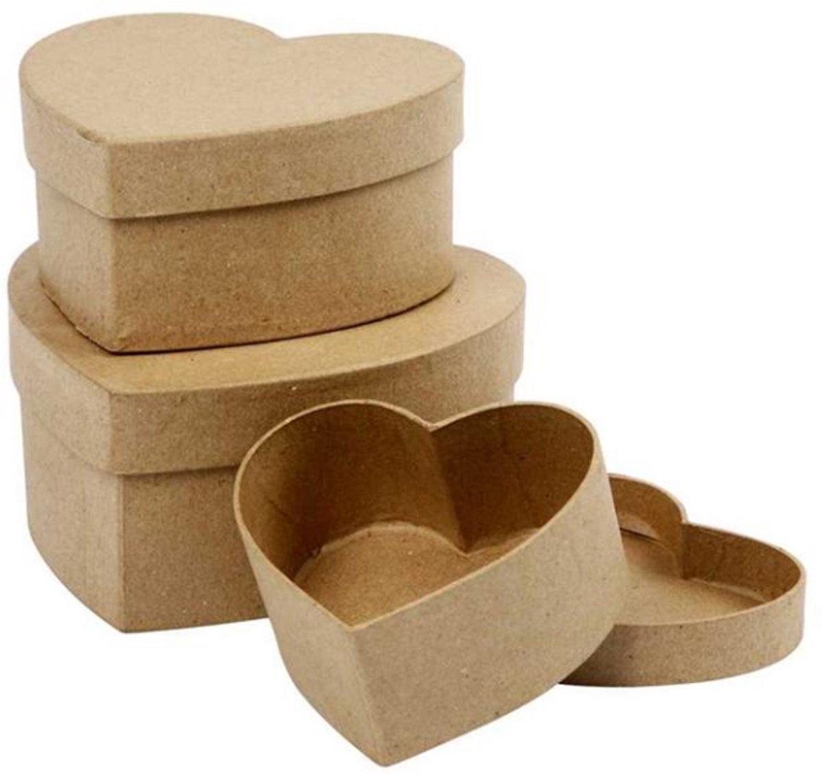 Coeurs Boxes Paper-MaCHÉ, 3e.