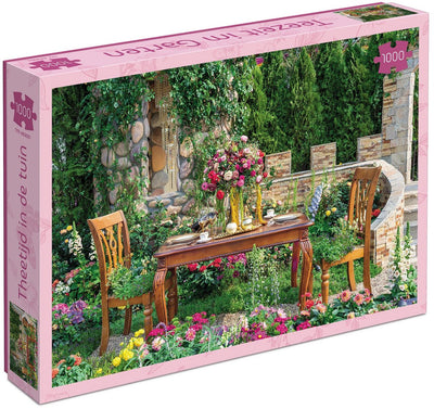 L'heure du thé dans le jardin de Tucker's Fun Factory - puzzle (1000 pièces) -