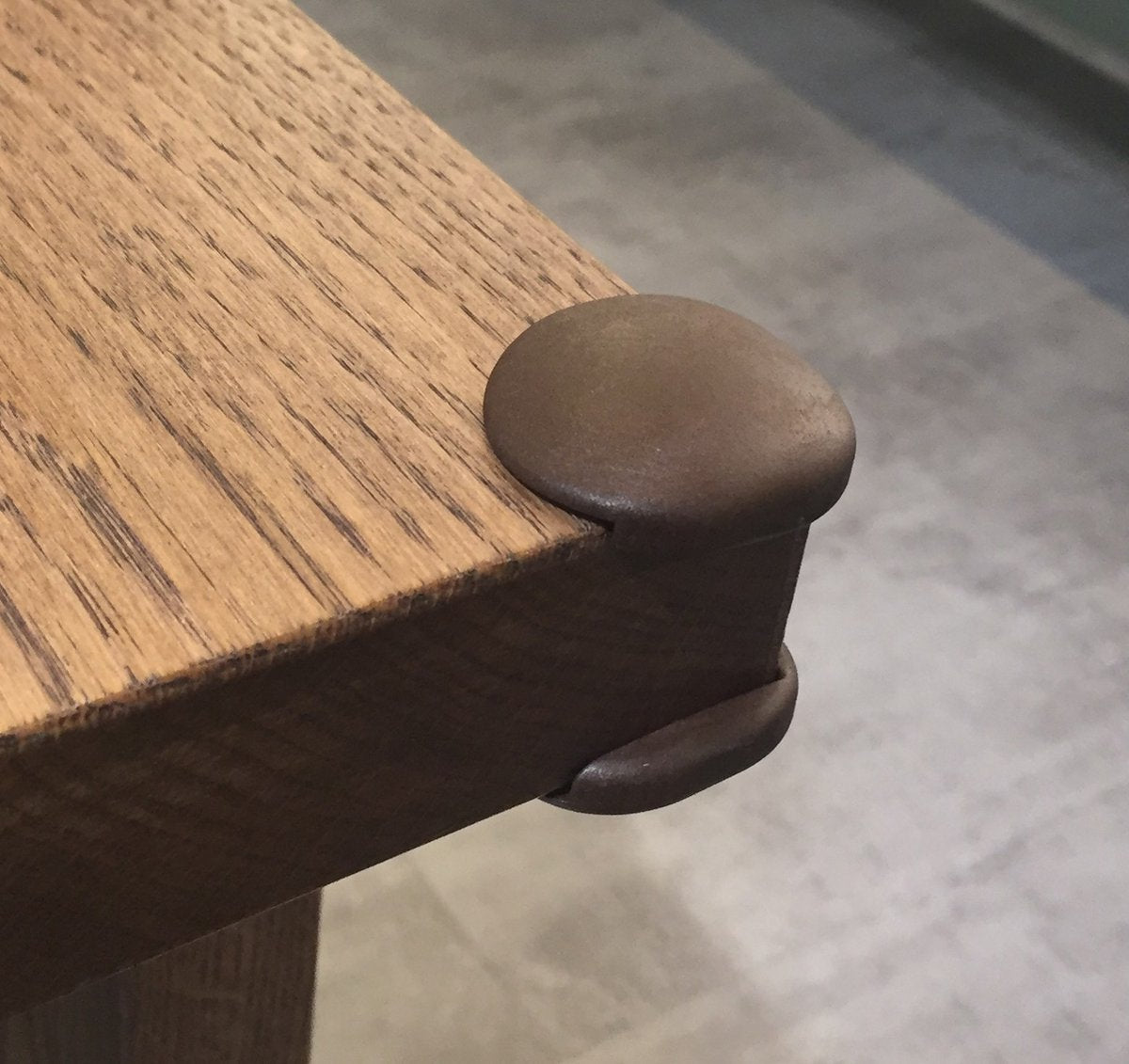 Babydan protections d'angle protections d'angle de table couleur biologique marron - protection de table - forme ronde - sécurité bébé enfant - pare-chocs - autocollant - produit au Danemark - coin de protection - sécurité - coin de table