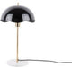 Lampe de table Leitmotiv dôme ondulé - noir - 30x30x56cm - moderne